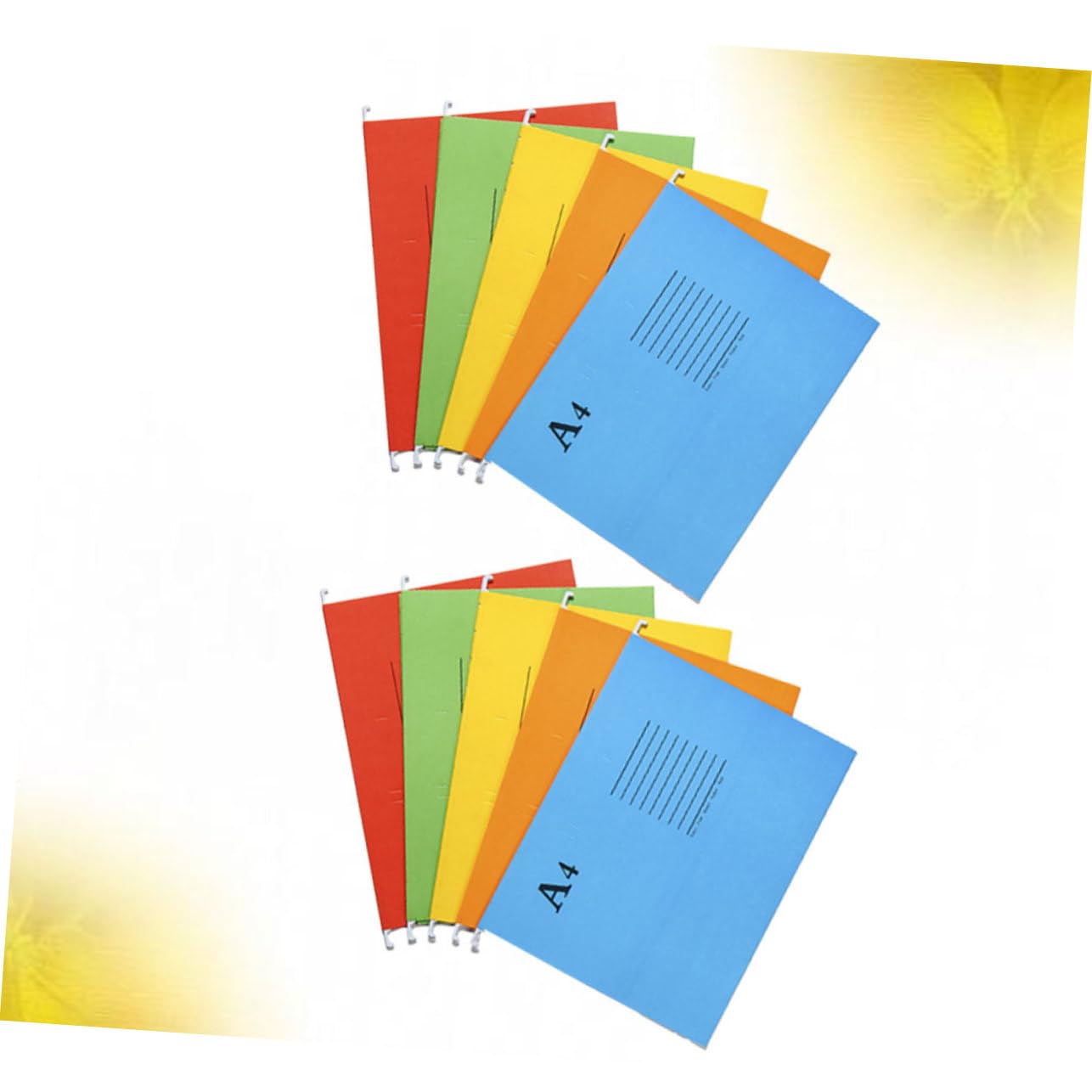 Housoutil 20 pezzi Cartelline Sospese Organizer Documenti Resistente Carta Premium con Etichette per Schedario Ufficio e Archiviazione Facile