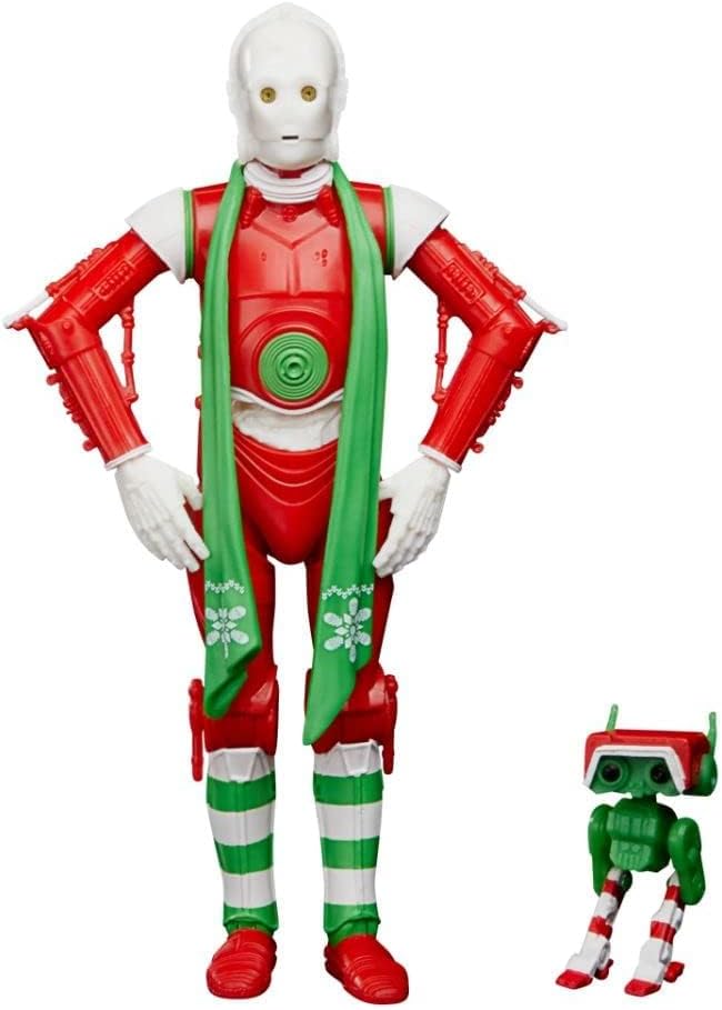 Miniatura 4 de Star Wars The Black Series Holiday Edition Colección exclusiva de Navidad, figuras coleccionables con temática navideña + calcomanía (droide de