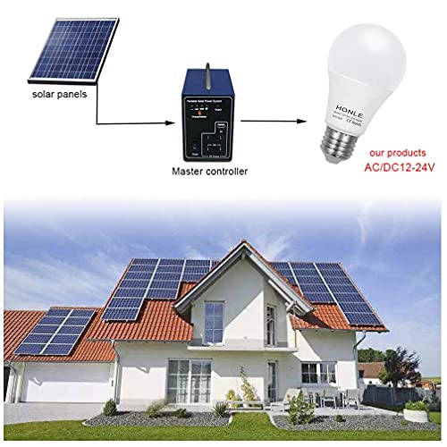 E26 E27 Led Light Bulbs 12V 24V Low Voltage 7W A19 Daylight White 6000K Standard Edison Base 60W Halogen Bulb Equivalent Dc/Ac For Rv, Off Grid Solar Panel Project Lighting, Garden Landscape Pack Of 2 #TOP2