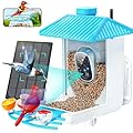Osoeri Bird Feeder with Camera - Solar Smart Bird Feeder with AI Identify, 1080P HD Auto Capture Birds Video, Real-Time Alerts, Gifts for Family and Friends, 2.4GHz WiFi