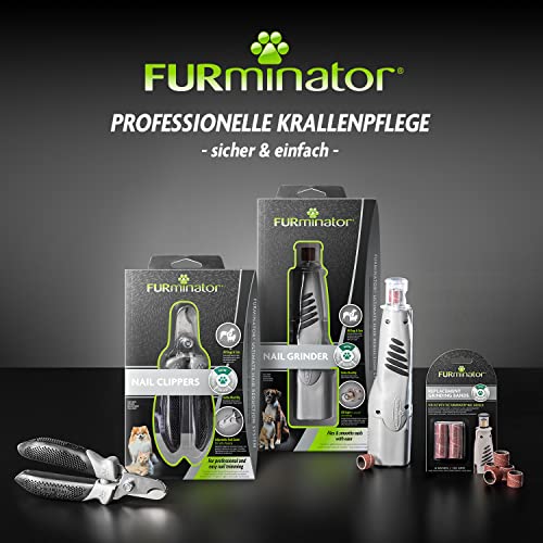 Furminator Krallenschleifer für Hunde und Katzen - schnurloser Nagelschleifer mit LED-Licht und 2 Geschwindigkeitsstufen
