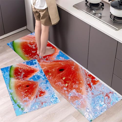 Tapis de cuisine absorbant l'huile et lavable avec dossier sécurité antidérapant - 5