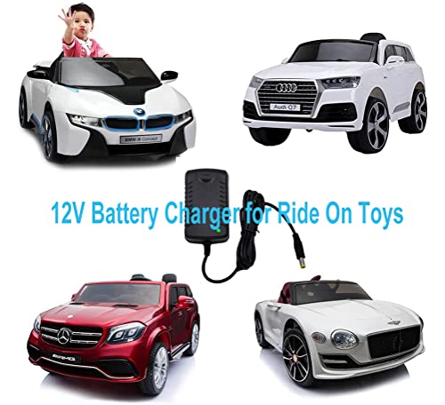 image for venshun 12V Kids Charger for Ride On Toys Car 12 Volt Battery Class 2 