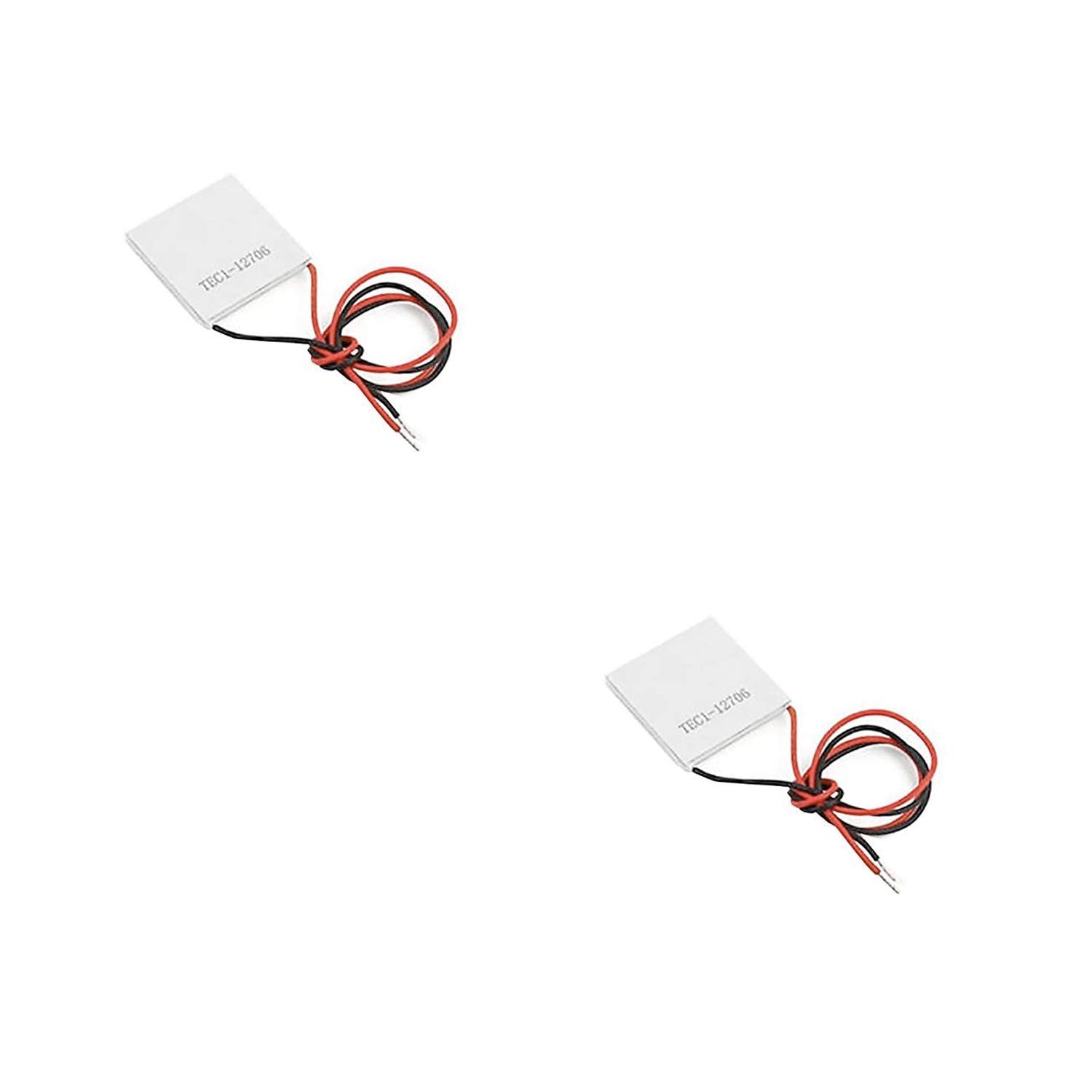 Movilideas - 2 Unidades de Celula Peltier Termoelectrica Ceramica TEC1 12706 12V 60W 6A Disipador Enfriador