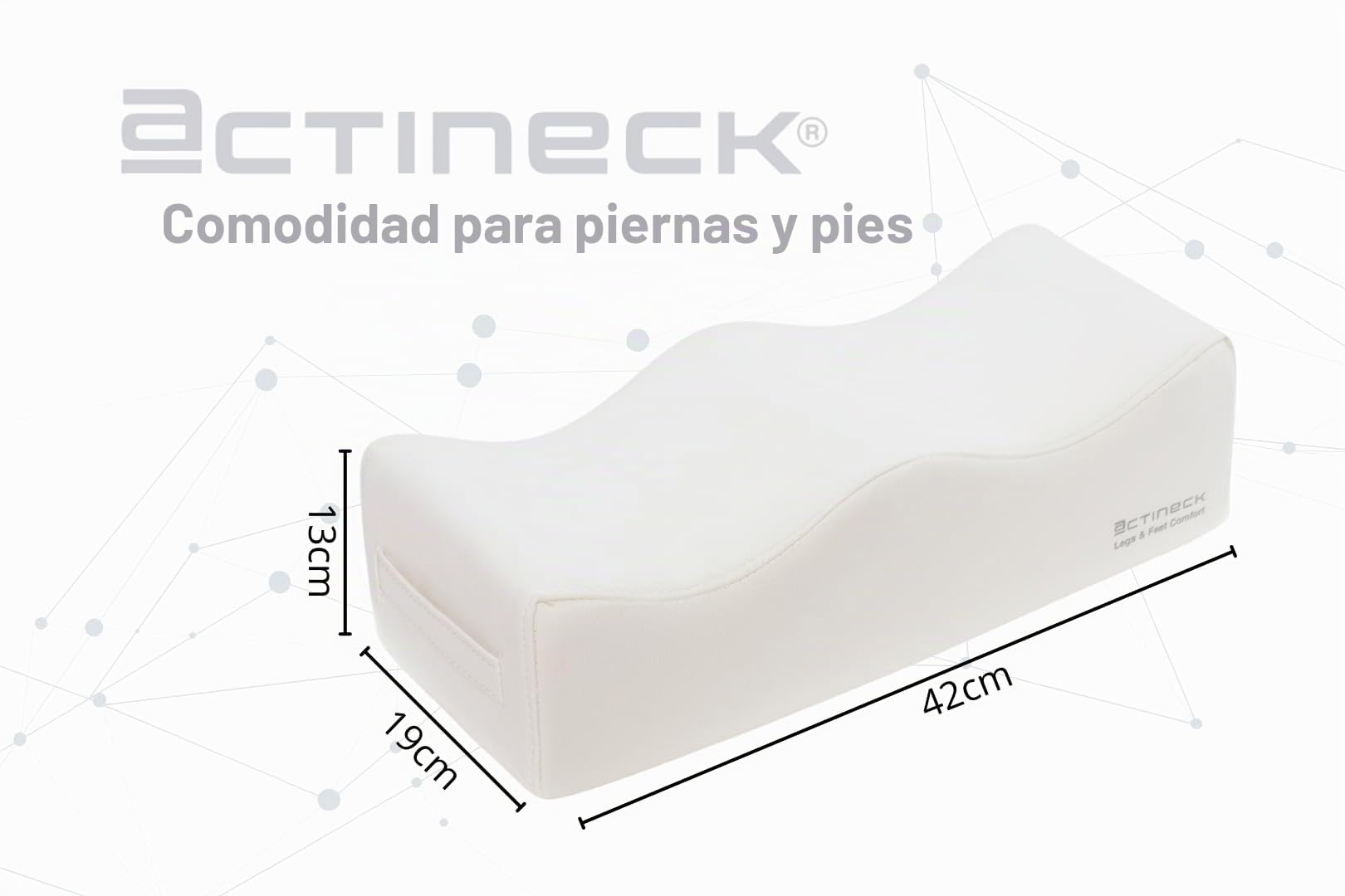 Almohada para Piernas con Varices - Cojin reposapiernas, dolor de espalda y rodillas, cuña para piernas pesadas, mejora la circulación piernas hinchadas, ergonomico, previene retencion de liquidos