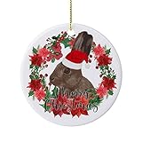 Cheyan Funny Wreath Merry Christmas Rabbit Christmas Ceramic Ornament Home Decorations Christmas Pen