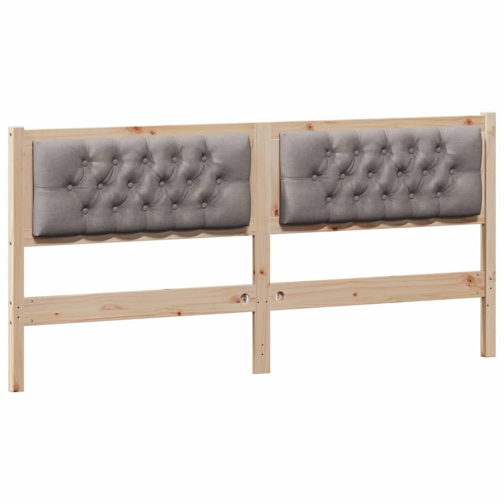Testiera per Letto 160 cm in Legno Massello di Pino