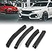 Uxcell a15061600ux0614 Car Sealed Strip Door Guard Buffer Black 4Pcs, 4 Pack