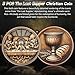 5PCS The Last Supper Christian Challenge Coin - Jesus Eucharist Religious Copper Token - Art God Pocket Bible Verses Coins for Study - Good Luck Commemorative Gifts for Men Women Kids