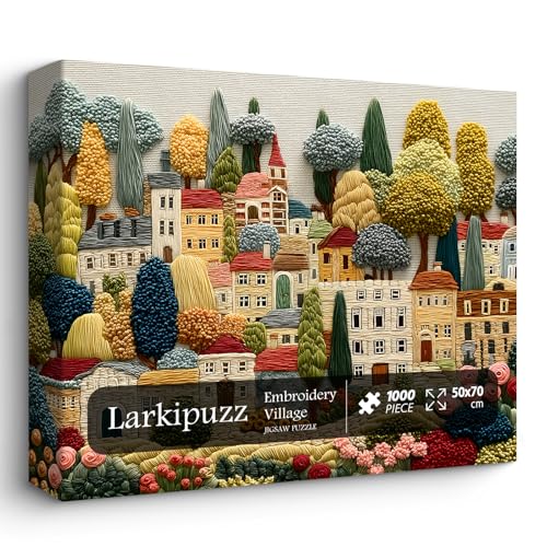 Puzzle de Encaje Embroidery Village 3+ Anos miniatura 1