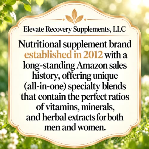 Elevate Recovery Supplements 1SMMC120 Calcium Magnesium Zinc Supplement