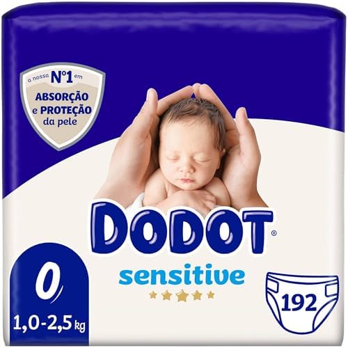 Dodot Sensitive Newborn Diapers Size 0 up to 3 kg 192 pcs - Maxim...