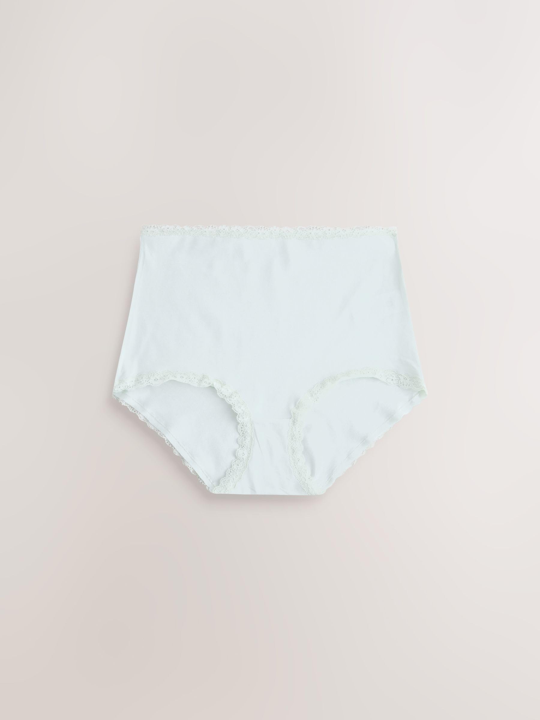 NEXT Mujeres Pack de 10 Braguitas Altas de algodón y Encaje