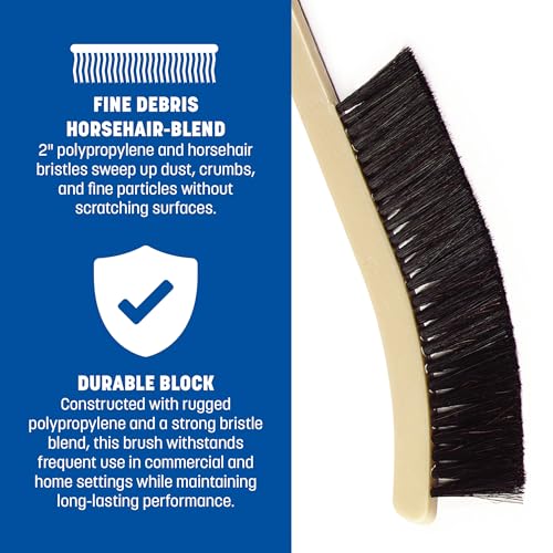 Image of SPARTA Flo-Pac Plastic Narrow Radiator, Scrub Brush, Cleaning Brush with Horsehair Polypropylene Bristles for Cleaning, 24 Inches, Tan