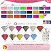 Handmade Real Rhinestone Dog Collars, 1000's of Color Options, Crystal Jeweled Dog Collars for Medium Large and Small Giant Dogs, Diamond Dog Collar, Bling Dog Collars (1