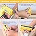 YEAHOME Electric Staple Gun, 2 in 1 Electric Light Duty Brad Nailer/Stapler, 3.7V Power Cordless Stapler Tacker with USB Charger Cable, 1000 Staples for Upholstery, Material Repair and Carpentry
