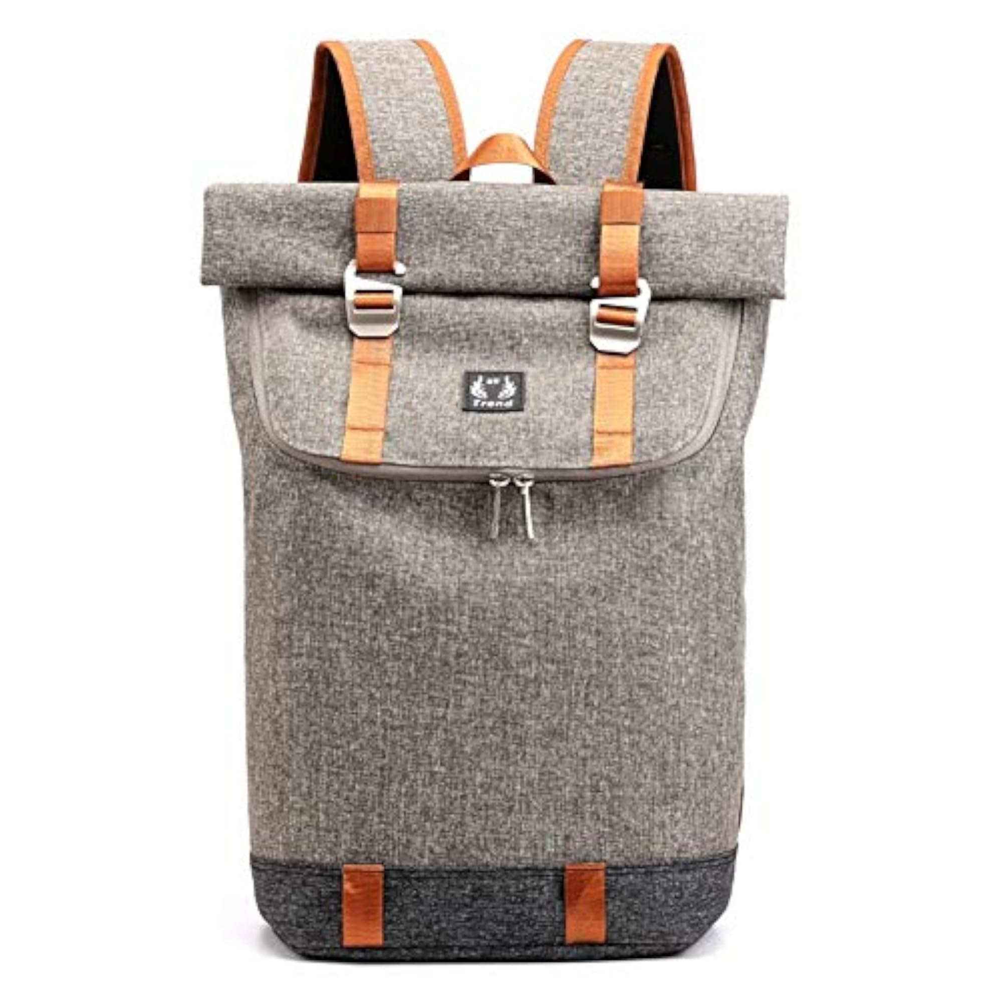 Khaki Large Capacity Male Student Travel Backpack