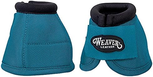 Weaver Leather Ballistic No-Turn Bell Boots, Turquoise, Medium - 1