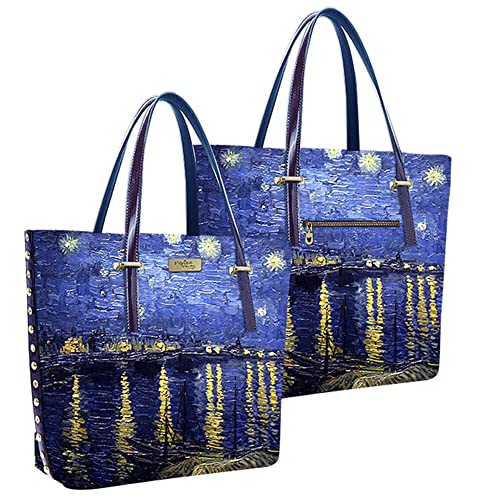 Pepita Pérez Bolso Cuadro RODANO Mujer, Azul Marino, 30 cm