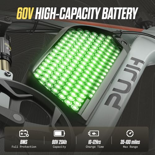 6000W Max Speed 45MPH Dual Motor Electric Bike for
