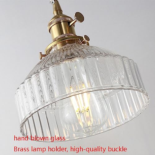 Candelabros de vidrio para colgar e iluminación ajustable E26 8