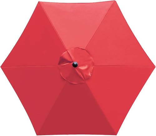 Sunnyglade 9ft Patio Umbrella Replacement Canopy Market Umbrella Top Outdoor Umbrella Canopy with 8 Ribs