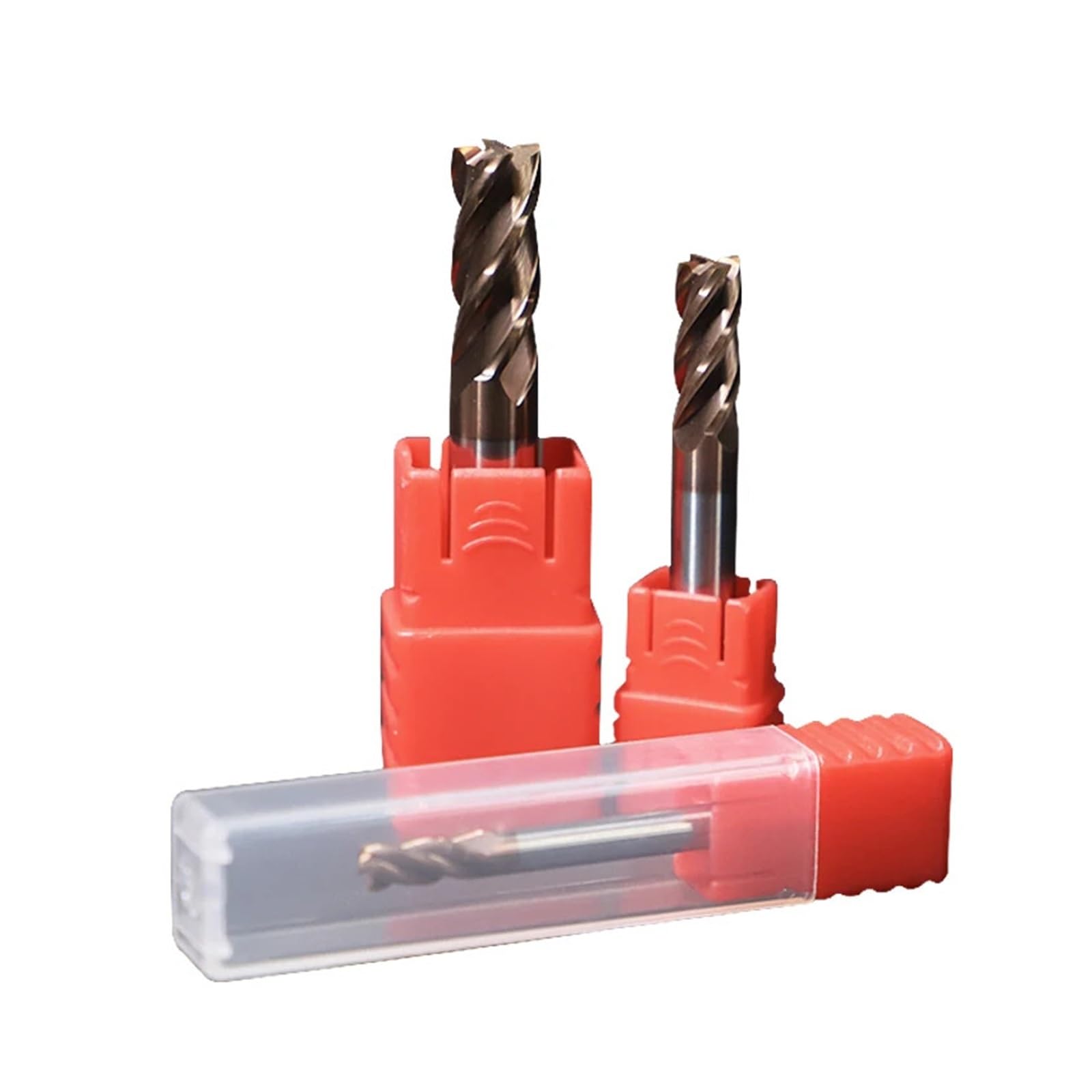 Fresa CNC HRC55 de 4 flautas, cortador Metal, fresa acero carburo aleación, herramientas 6mm, 8mm, 10mm, 12mm, 14mm y 16mm, 1 ud(18x18Dx150L)