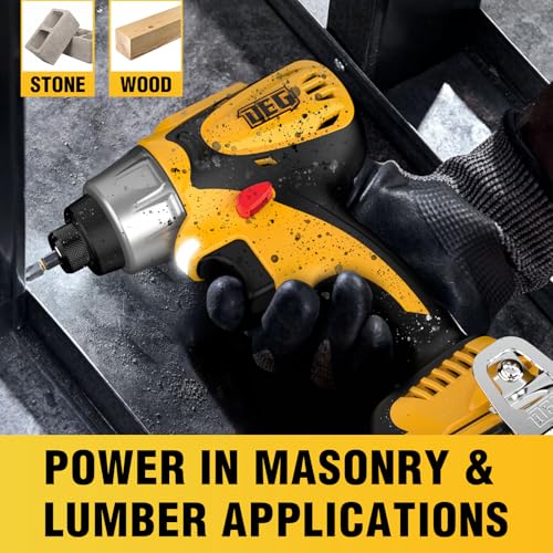 DEGLASERS 12V Brushless Impact Driver Kit