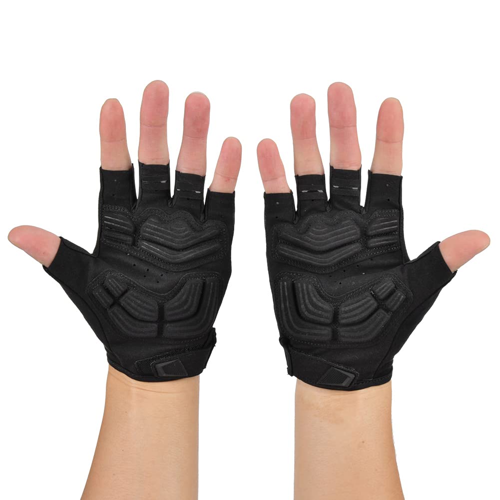 YedaHcy Half Finger Cycling Gloves Unisex Non Slip for Mountain Riding Sports Mountaineering Lightweight Shockproof (XL)