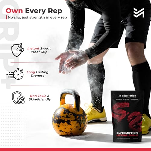 Image of Lifting Chalk Powder (200GM) | Gym Chalk for Strong Grip & Sweat Control | Weightlifting, Powerlifting, Rock Climbing, Crossfit, Calisthenics & Workout Training