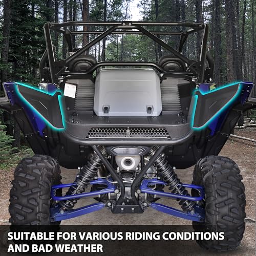 Image of Rear Mud Flaps Mud Guards Extension for Yamaha YXZ 1000R /SE /SS /SS SE /SS XTR 2019-2025 Accessories, Extended Fender Flares for YXZ 1000R