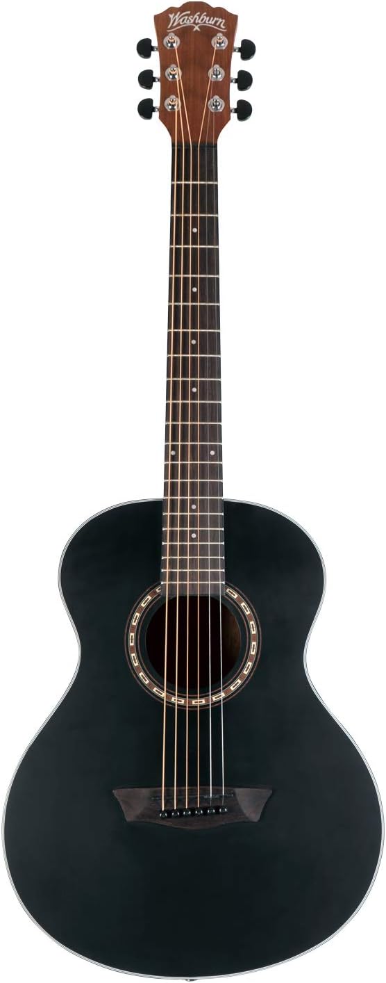 Apprentice Series 6 String Acoustic Guitar, Right, Black Matte (AGM5BMK-A)