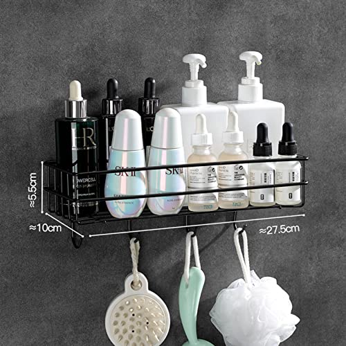 Daksang Bathroom Shower Caddy Basket Shelf Adhesive Shower Organizer Stainless Steel Shower Shelf, Shower Basket Storage For Bathroom Kitchen Shower Organizer Wall Mounted(Black) #TOP4
