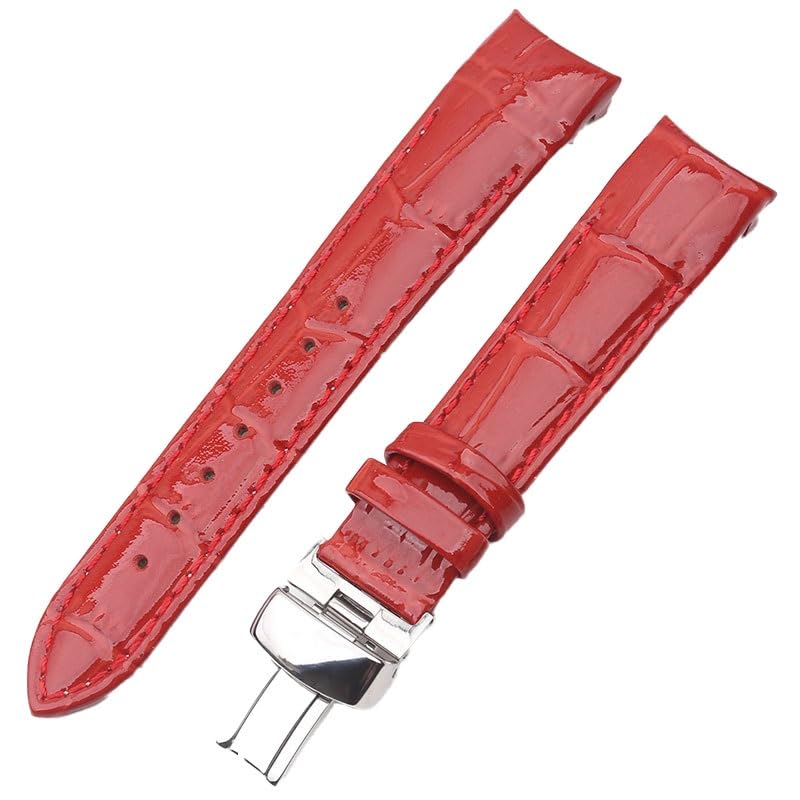 Bracelet de montre en cuir pour Tissot Couturier T035 à extrémité incurvée
