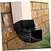 Veemoon Aluminum Alloy Elbow 65 Degree Offset Bend Downspout Elbow Rain Adapter Rain Elbow Connector Gutter Downspout Adapter Downspout Gutter Elbows Strainer Alloy Black