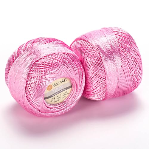 Image of YanrArt Tulip%100 Microfiber Silky Yarn - Suitable for Summer Clothes and Home Accessories Curtains, Runners, Tablecloths - S. Fine(1) Weight Yarn - 1.70 Oz, 273 Yds (416)