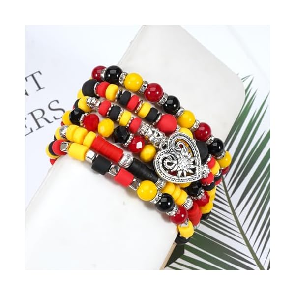 Halloween Bracelets for Women Boo Pumpkin Skull Ghosts Stretchy Beaded Bracelets Spooky Skeleton Bat Cat Stackable Bracelet Christmas Bracelet Jewelry - Image 8