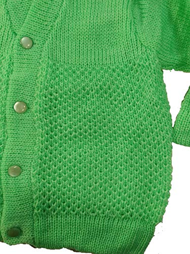 Image of Born Baby Woolen Sweater (3 Piece - 1 Sweater, 1 Cap, 1 Pair of Socks)| (Small 0-6 Months, Large 6-18 Months)