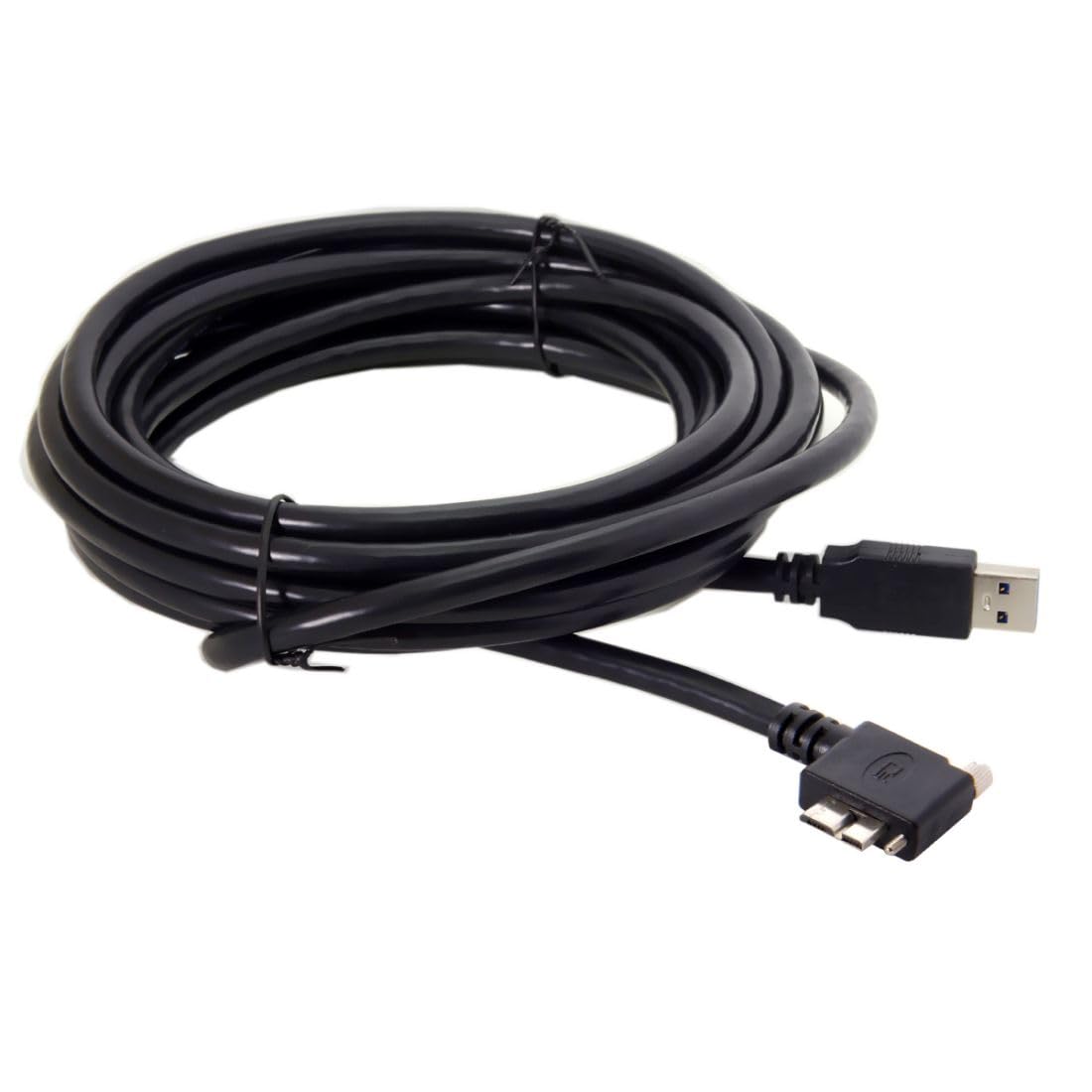 Amazon | CY USB 3.0 Aオスto Micro B左アングル90度ケーブルと