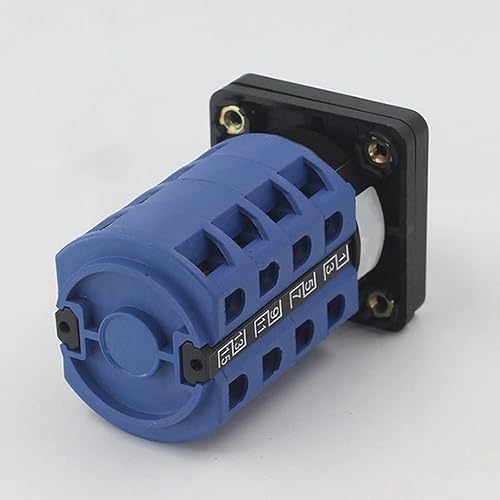 Miniatura 2 de Interruptor selector de cambio universal, interruptor de transferencia de energía, 3 posiciones 16 terminales, LW26-254 380V 25A Motor, Generadores