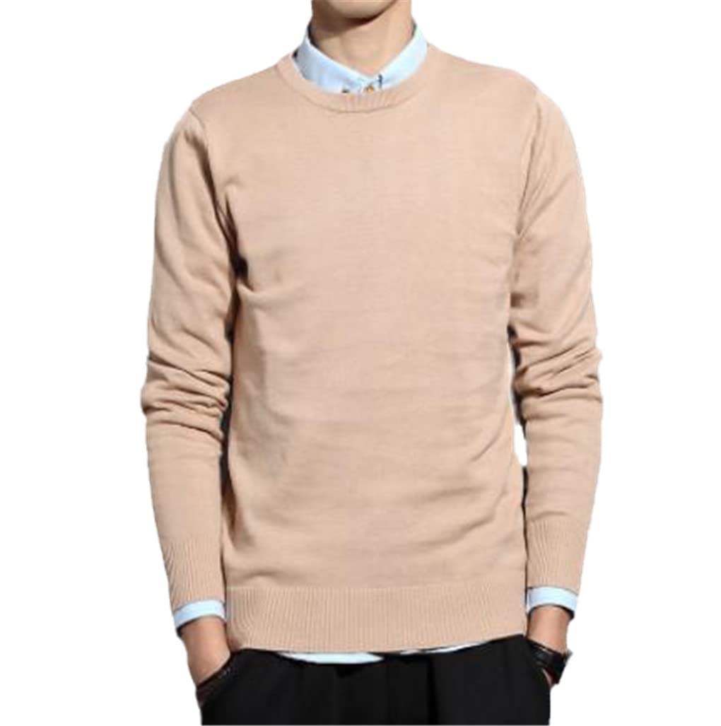 Hamthuit Bawełniany sweter męski ciepły jesień zima męski sweter sweter sweter męski sweter zimowy sweter, Khaki, XL