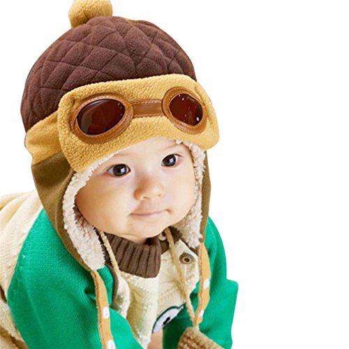 TMEOG Peuters Cool Baby Jongen Meisje Kinderen Baby Winter Piloot Piloot Piloot Warme Cap Hoed Beanie Oorflap Hoeden 6-36 Maanden