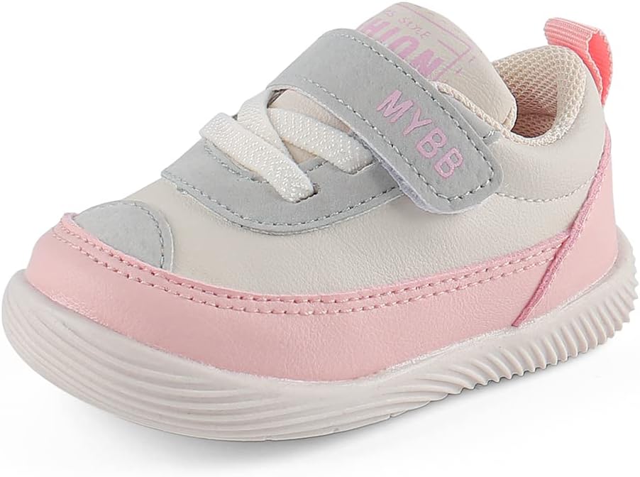 LACOFIABaby Shoes Infant Toddler Boys Girls Trainers Non-Slip Rubber Sole First Walking Shoes Sneakers