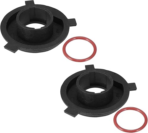 Yumfugu Pack-2 Retenedores de bombilla LED H4 para automóvil, clip de retención de adaptador de bombilla de fibra de nailon, universal impermeable