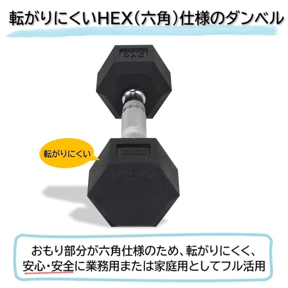 Amazon | FitElite(フィットエリート) HEXダンベル（ヘックス