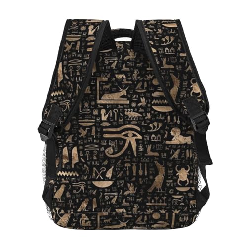 ASYG Egyptian Backpack Hieroglyphics Laptop Backpack Ancient Egytp Tablet Travel Bag Egypt Bag4