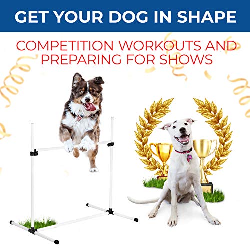 CHEERING PET Dog Jumps Set, Dog Agility Training Equipment, 4 Adjustable Bar Jumps for Dogs - Thumbnail 5