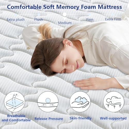 Materasso 140X200, Altezza ±28 Cm, Materasso Matrimoniale Ortopedico, Memory Foam + Molle Insacchettate, 7-Zone Di Comfort, Ergonomico, Traspirante E Fresco, Ideale Per La Schiena, Durevole, OEKO-TEX - 3