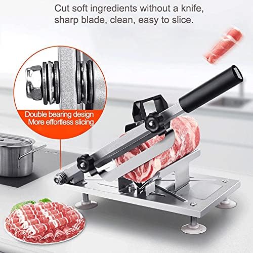 Commercial Household Manual Lamb Beef Meat Slicer Meatloaf Cutting Machine Vegetable Mutton Rolls hand Mincer Slicing Cutter image 5