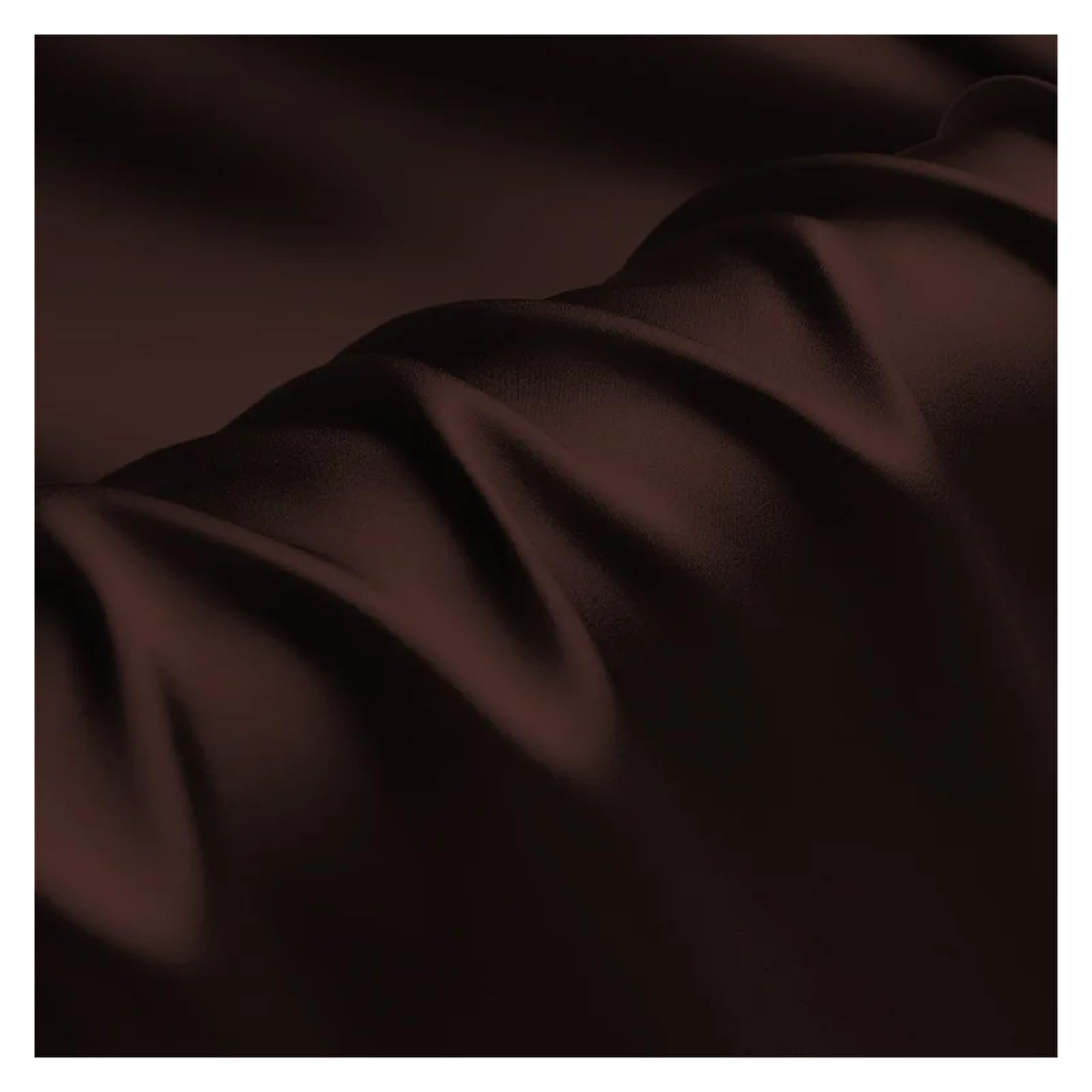 Tela de Raso Satin Tela for ropa de cama, seda natural de lujo, charmeuse morera, 16, 19, 22 y 30 m/m, 6A, color marrón liso(19mm)